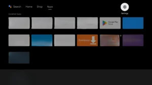 Android TV settings icon