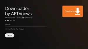 Downloader installing on Android TV1