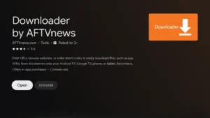 Downloader installing on Android TV2